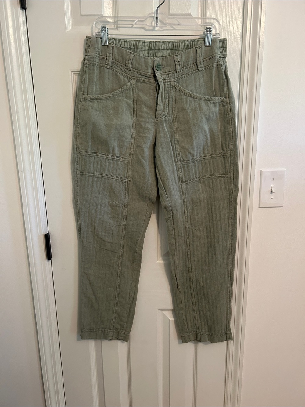 Free People Green Cargo Pants